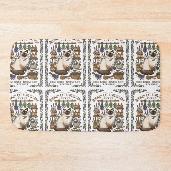 Item preview, Birman Cat Apothecary Herbalist Botanical Witchy designed and sold by PictoVibe.