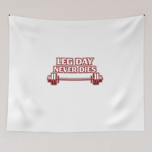 Item preview, Leg Day Never Dies Funny Gym Barbell Weightlifting designed and sold by Digistore1221.
