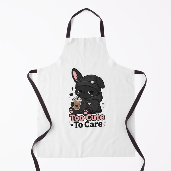 Item preview, Too Cute To Care Bunny Shirt | Cute Goth Bunny Drinking Boba Kawaii Introvert Aesthetic Gift designed and sold by MrDev.