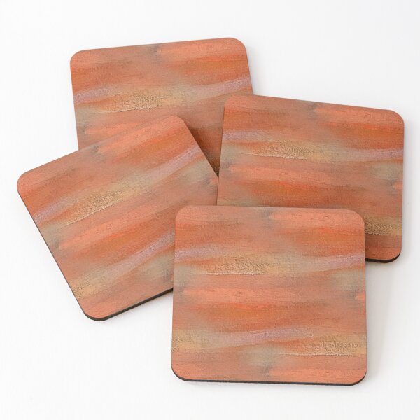 Item preview, Bright Painterly Abstract Landscape in Orange designed and sold by Artistestella.