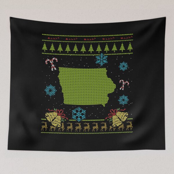 Item preview, Iowa Christmas Ugly Shirt designed and sold by shoppzee.