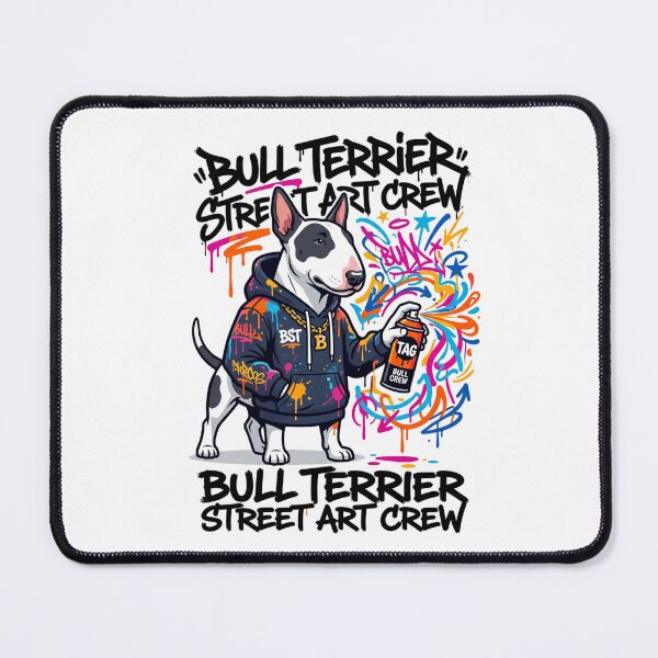 Item preview, Bull Terrier Street Art Crew Graffiti Spray Paint designed and sold by PictoVibe.