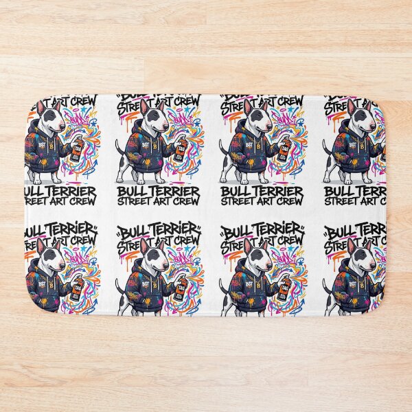 Item preview, Bull Terrier Street Art Crew Graffiti Spray Paint designed and sold by PictoVibe.