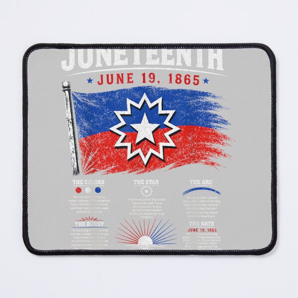 Item preview, Juneteenth Flag Red White Blue Meaning Black History Freedom designed and sold by KathieFaugh.