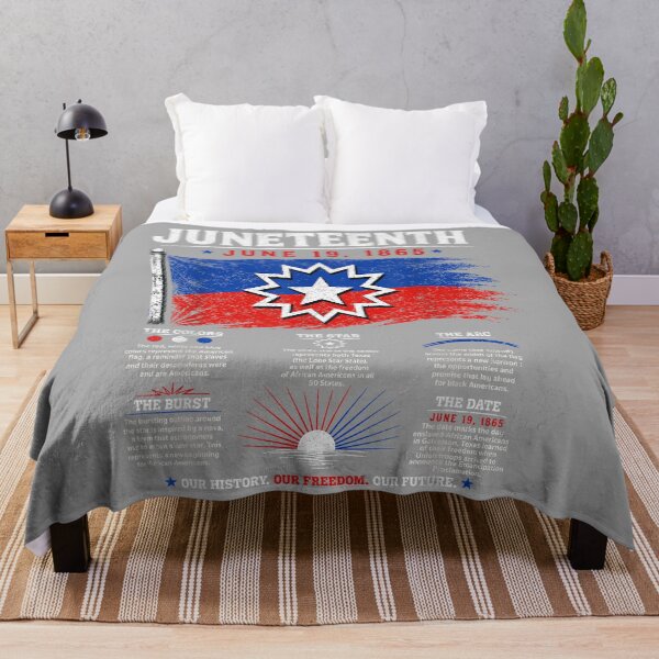 Item preview, Juneteenth Flag Red White Blue Meaning Black History Freedom designed and sold by KathieFaugh.
