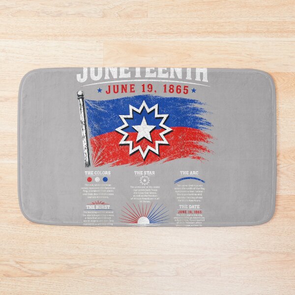 Item preview, Juneteenth Flag Red White Blue Meaning Black History Freedom designed and sold by KathieFaugh.
