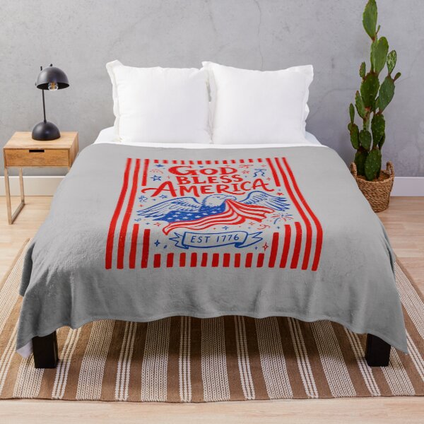Item preview, God Bless America Patriotic Eagle USA Flag Est 1776 Design designed and sold by FrankIsabel.