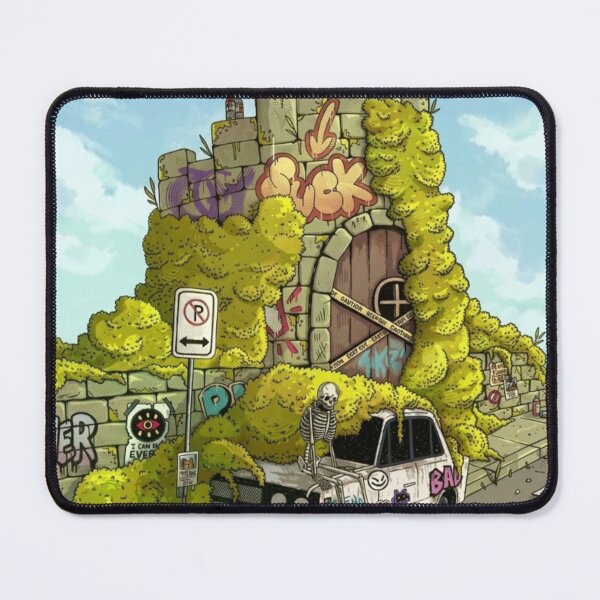 Item preview, Hobbit House Hill With Vintage Car designed and sold by ARTWORKPIXELS.