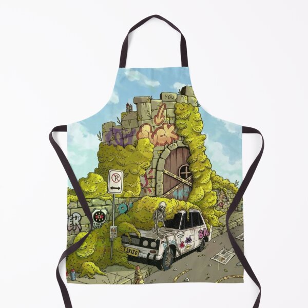 Item preview, Hobbit House Hill With Vintage Car designed and sold by ARTWORKPIXELS.