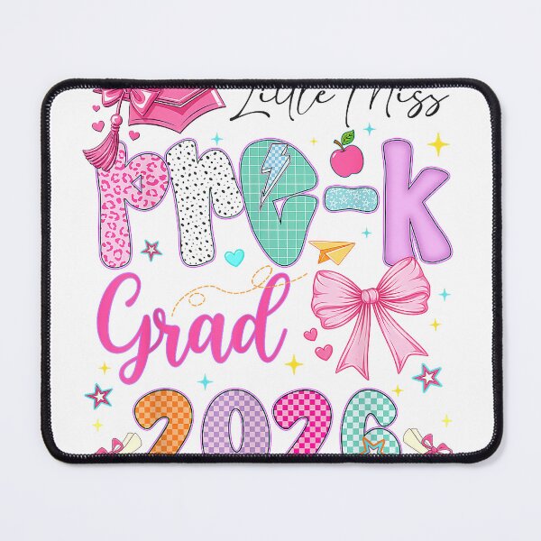 Item preview, Little Miss Pre-K Grad 2026 Preschool Graduation Bow Girls T-Shirt designed and sold by Voila-creative.