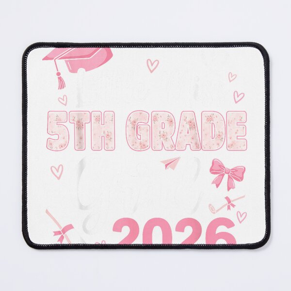 Item preview, Little Miss 5th Grade Graduation 2026 Coquette Graduation T-Shirt designed and sold by JJLetterDesigns.