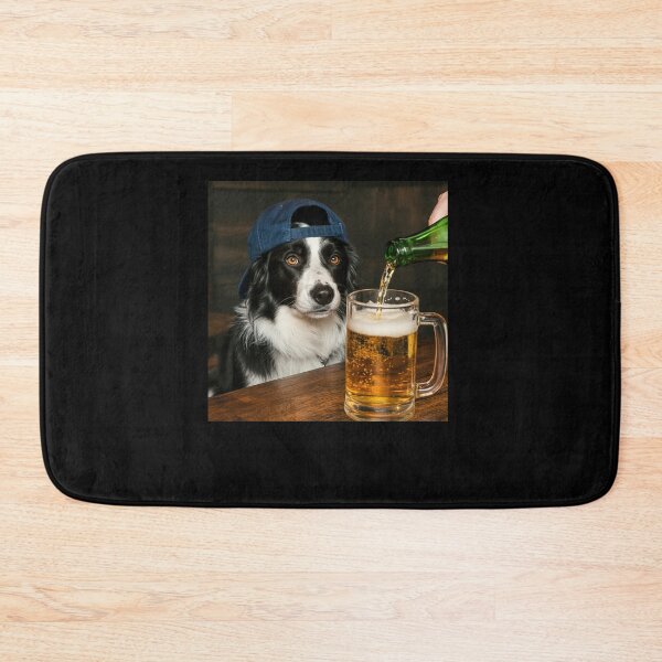 Item preview, Border Collie Dog Drinking Beer Funny Meme designed and sold by Hedoraxe.