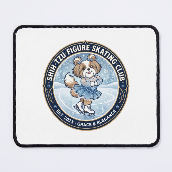 Item preview, Shih Tzu Figure Skating Club Ice Skater Winter Sport designed and sold by PictoVibe.