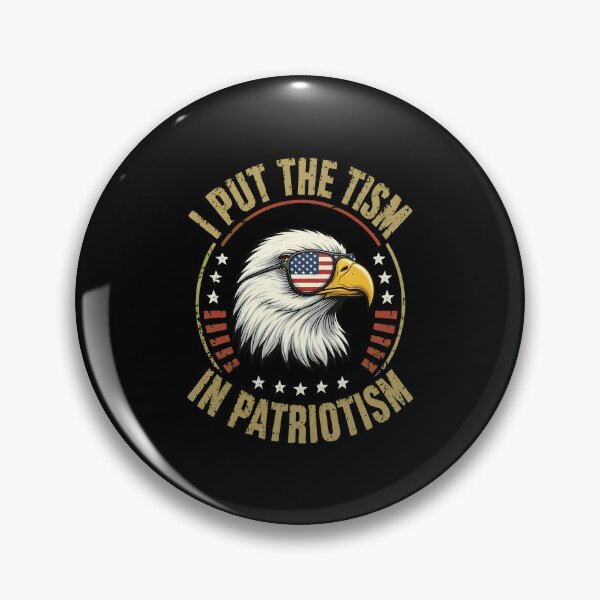 Item preview, I Put The Tism in Patriotism American Autism Pride Awareness designed and sold by gre-good-sweet.