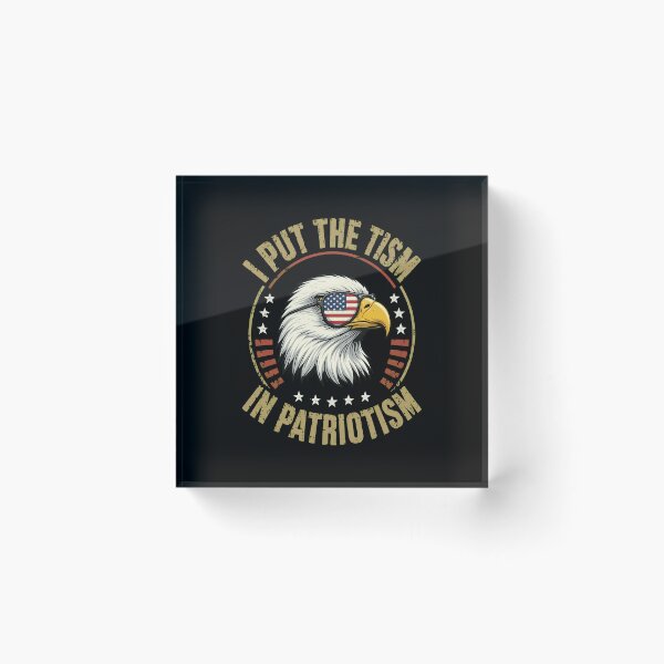 Item preview, I Put The Tism in Patriotism American Autism Pride Awareness designed and sold by gre-good-sweet.