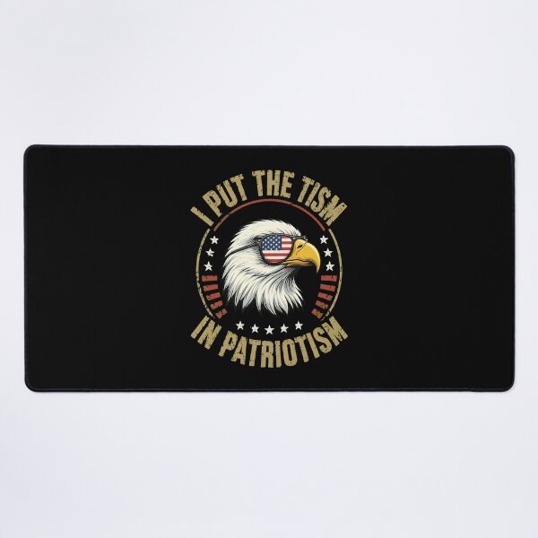 Item preview, I Put The Tism in Patriotism American Autism Pride Awareness designed and sold by gre-good-sweet.