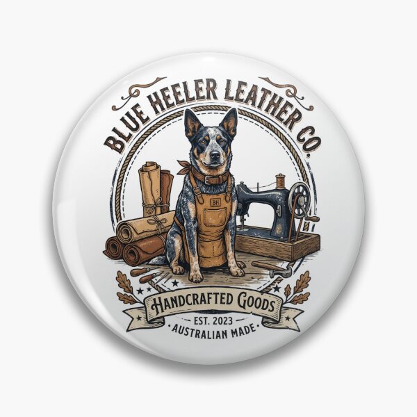 Item preview, Blue Heeler Leather Co Artisan Workshop Craft Dog designed and sold by PictoVibe.