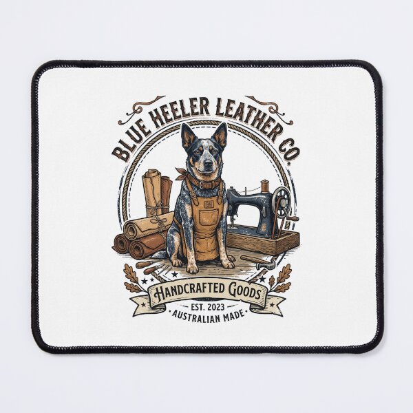 Item preview, Blue Heeler Leather Co Artisan Workshop Craft Dog designed and sold by PictoVibe.