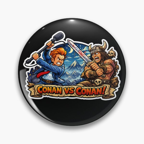 Item preview, Late Night Host vs Barbarian Warrior – Funny Fantasy Battle Design designed and sold by extrisiceye.