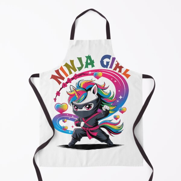 Item preview, Magical NINJA GIRL Unicorn Rainbow Ponytail Princess Crew T-Shirt designed and sold by Othinus.