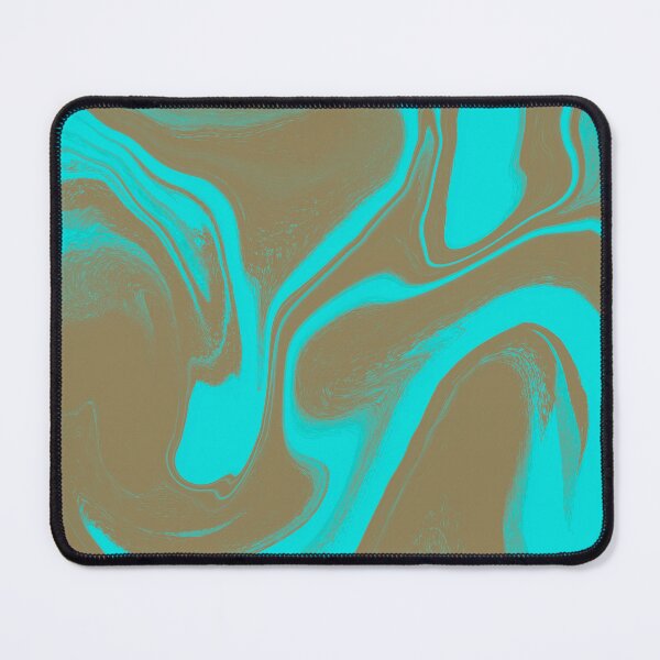 Item preview, Electric Turquoise and Earth Fluid Swirls designed and sold by CaramelCo.