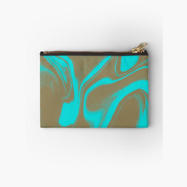 Item preview, Electric Turquoise and Earth Fluid Swirls designed and sold by CaramelCo.