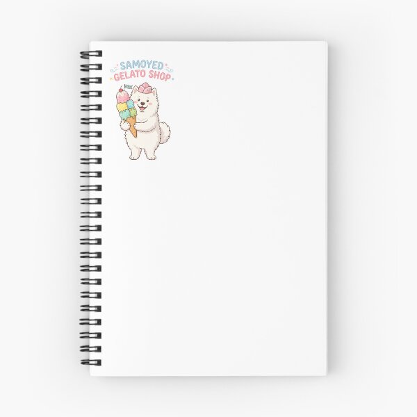 Item preview, Samoyed Gelato Shop Ice Cream Dessert Sweet Dog designed and sold by PictoVibe.