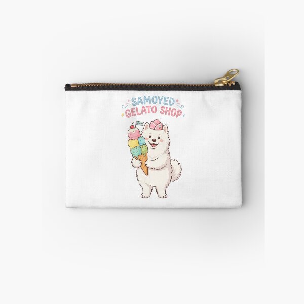 Item preview, Samoyed Gelato Shop Ice Cream Dessert Sweet Dog designed and sold by PictoVibe.