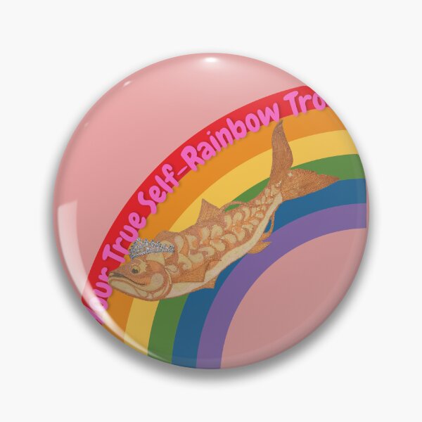 Item preview, Be Your True Self Rainbow Trout designed and sold by Linklandiya.