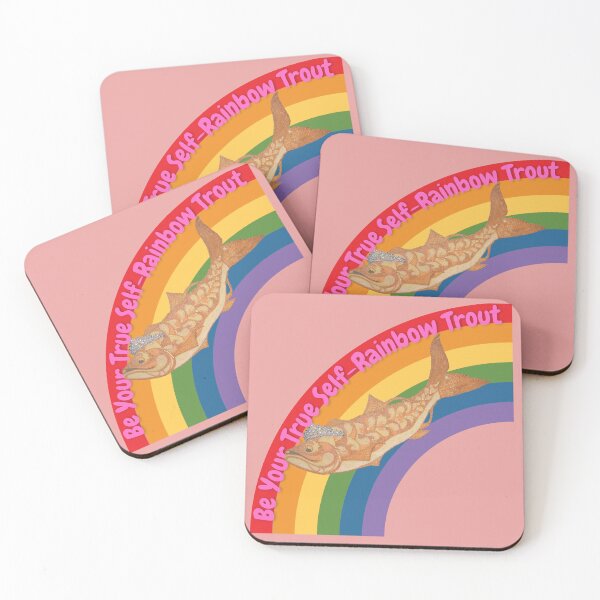 Item preview, Be Your True Self Rainbow Trout designed and sold by Linklandiya.