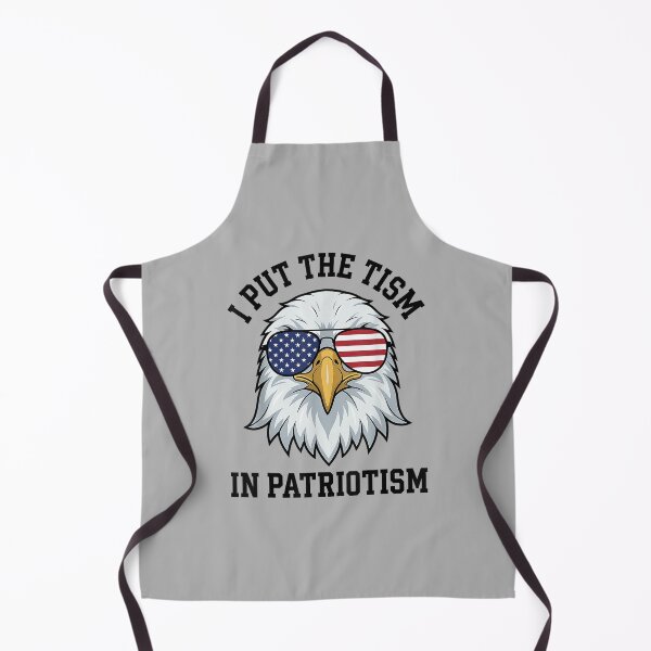 Item preview, I Put The Tism in Patriotism Retro Eagle USA Flag 4th July designed and sold by FrankIsabel.