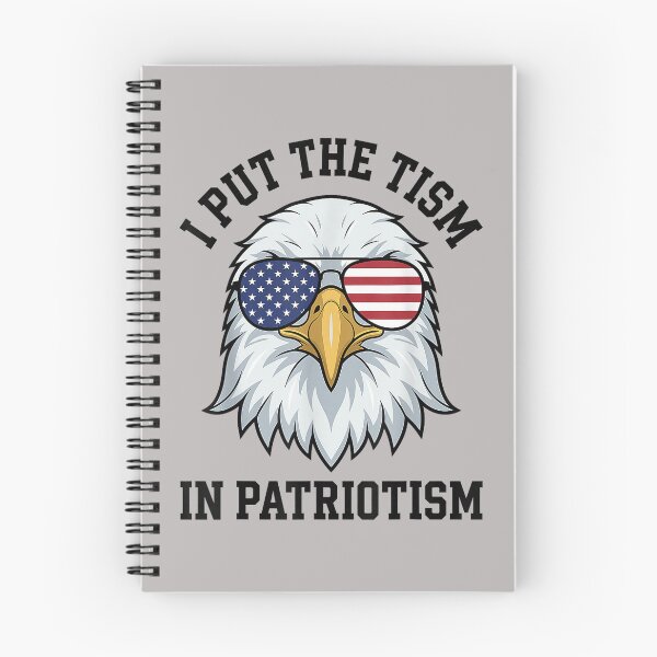 Item preview, I Put The Tism in Patriotism Retro Eagle USA Flag 4th July designed and sold by FrankIsabel.