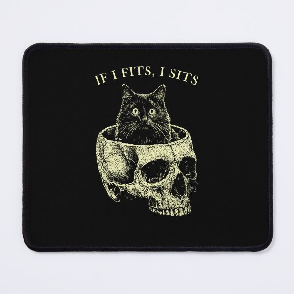 Item preview, Cat in Skull If I Fits I Sits Funny designed and sold by Hedoraxe.