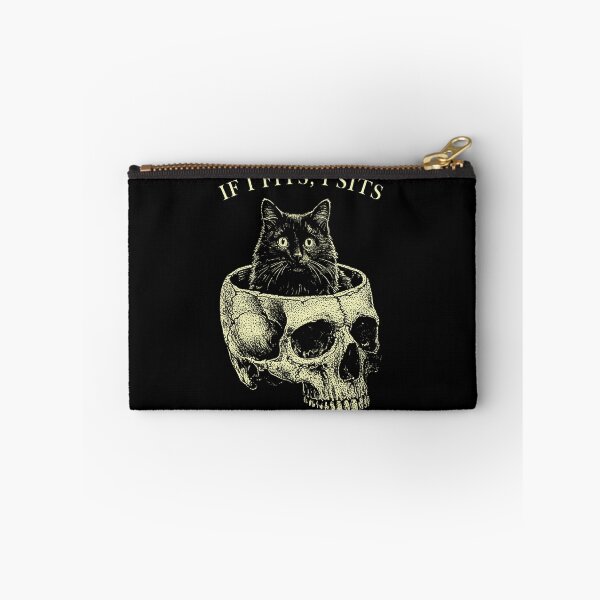 Item preview, Cat in Skull If I Fits I Sits Funny designed and sold by Hedoraxe.