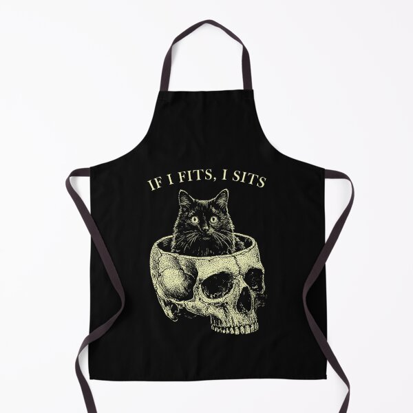 Item preview, Cat in Skull If I Fits I Sits Funny designed and sold by Hedoraxe.