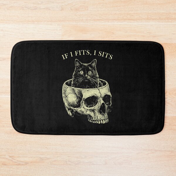 Item preview, Cat in Skull If I Fits I Sits Funny designed and sold by Hedoraxe.