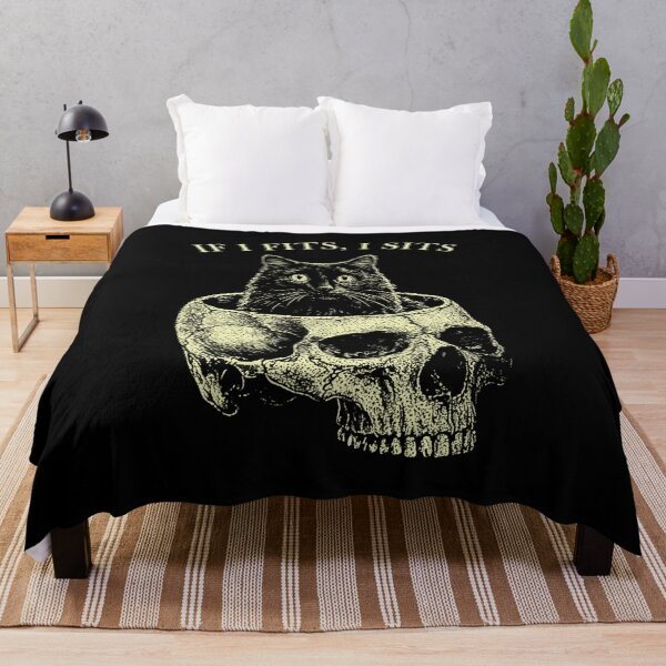 Item preview, Cat in Skull If I Fits I Sits Funny designed and sold by Hedoraxe.