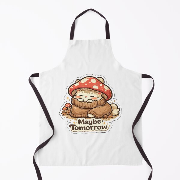 Item preview, Maybe Tomorrow Cat Shirt | Cute Lazy Mushroom Cat Kawaii Procrastinator Gift designed and sold by MrDev.