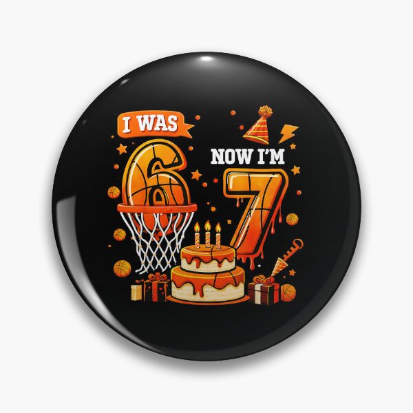 Item preview, Basketball 7th Birthday Design From Six to Seven Celebration designed and sold by allistermariam.