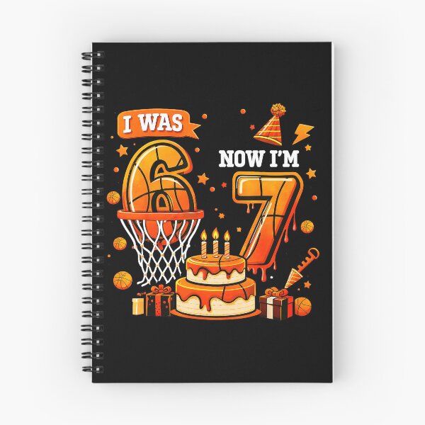 Item preview, Basketball 7th Birthday Design From Six to Seven Celebration designed and sold by allistermariam.