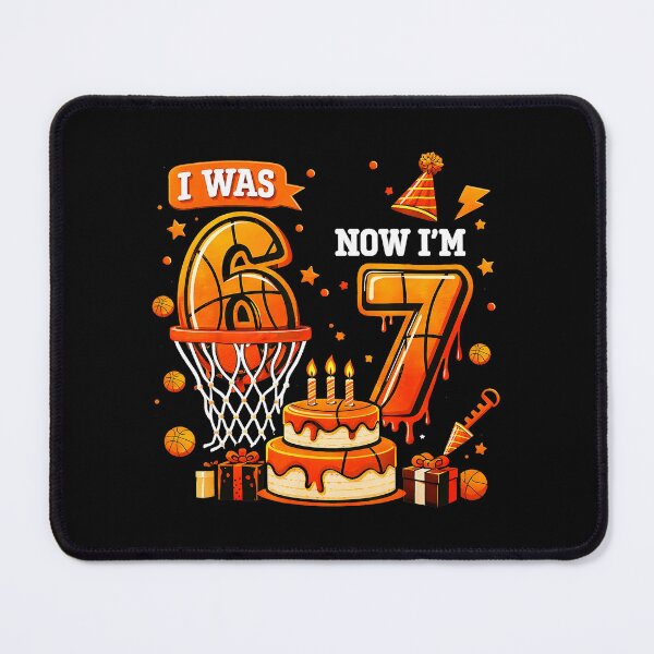 Item preview, Basketball 7th Birthday Design From Six to Seven Celebration designed and sold by allistermariam.
