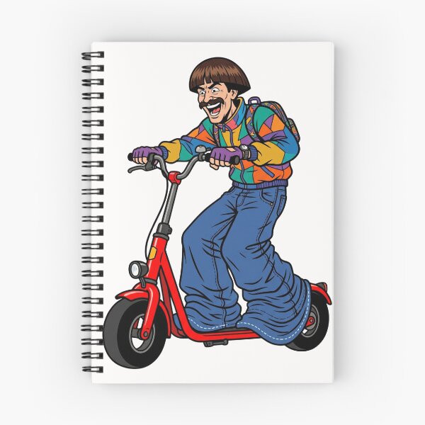 Item preview, Retro Red Scooter Bowl Cut Musician designed and sold by Tel A Pet.
