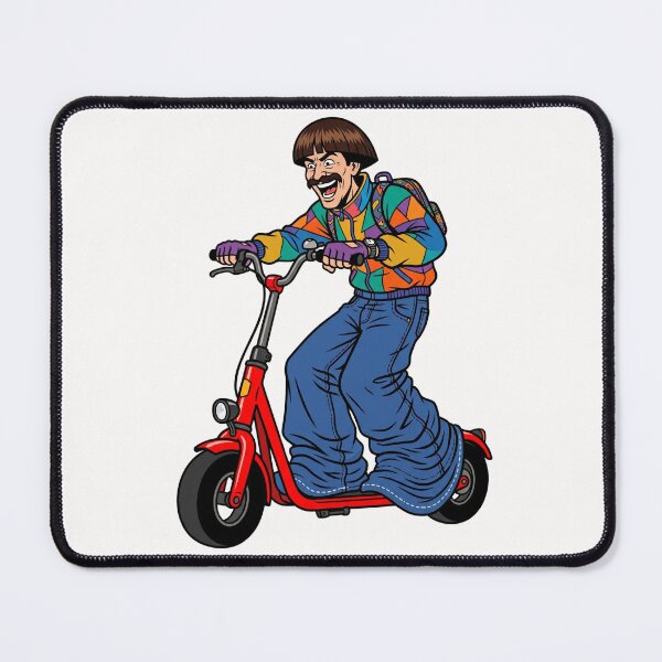 Item preview, Retro Red Scooter Bowl Cut Musician designed and sold by Tel A Pet.