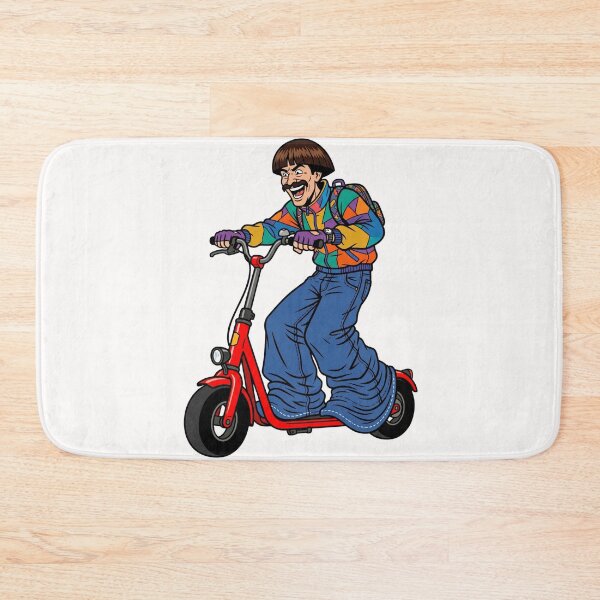 Item preview, Retro Red Scooter Bowl Cut Musician designed and sold by Tel A Pet.