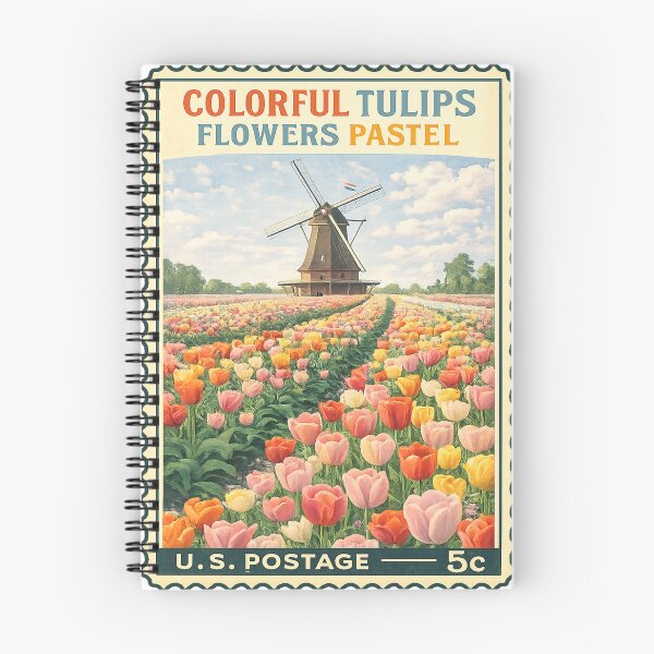 Item preview, Colorful Tulips Flowers Pastel designed and sold by francous03.