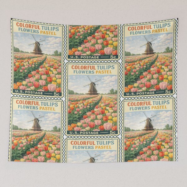 Item preview, Colorful Tulips Flowers Pastel designed and sold by francous03.