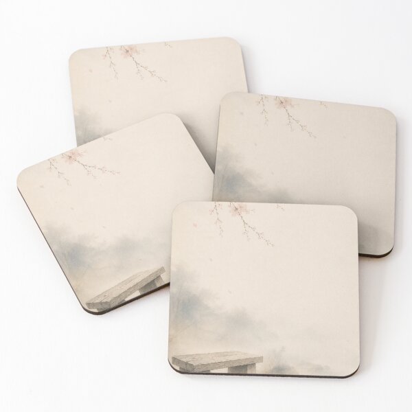 Item preview, Solitary Garden Seat | Japandi Zen Wall Art designed and sold by SereniBloom.