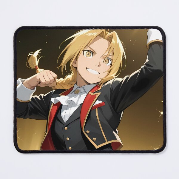 Item preview, Edward Elric Fullmetal Alchemist Red Plaid Power Pose designed and sold by GABRIELMURPHY.