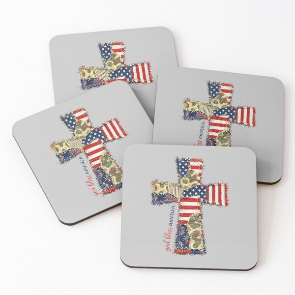 Item preview, God Bless America Patriotic Cross Faith Design designed and sold by FrankIsabel.