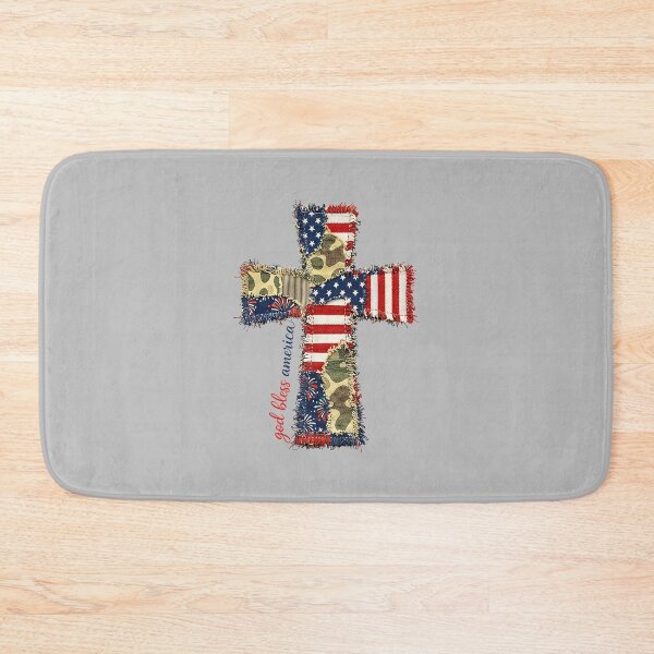 Item preview, God Bless America Patriotic Cross Faith Design designed and sold by FrankIsabel.